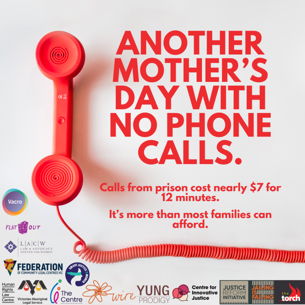 Another Mother's Day with no phone calls. 
Calls from prison cost nearly $7 for 12 minutes. It's more than most families can afford.